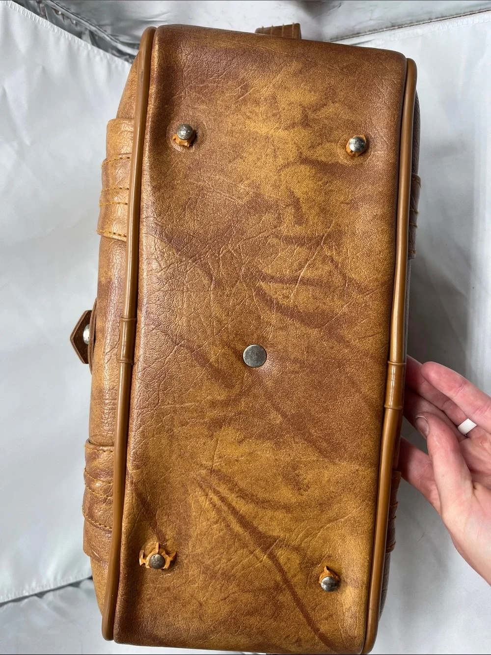 Vintage 1970s American Tourister Brown Shoulder Travel Bag